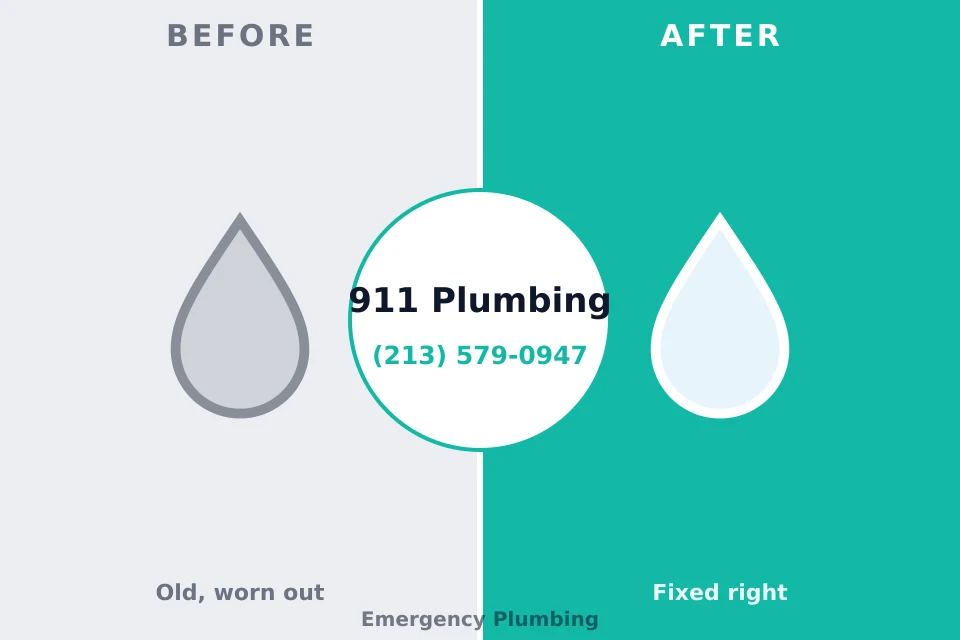 Before and after: plumbing repair Pittsville, MD